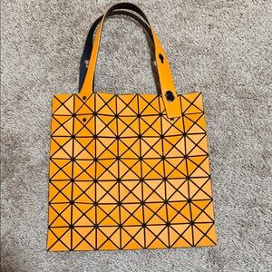 Bao Bao Issey Miyake Orange Prism Frost Tote Bag